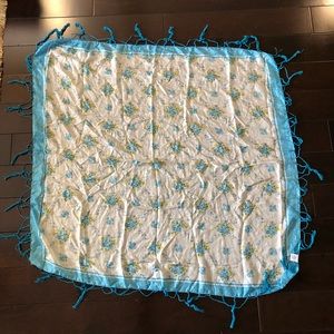 Anthropologie Floral Scarf